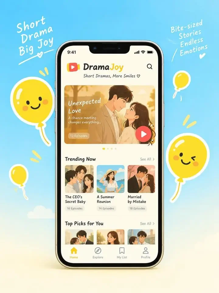 51短剧 APP 客户端界面展示